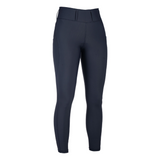 HKM Women's Silicone Knee Patch Riding Leggings -Jil High Waist- #colour_deep-blue