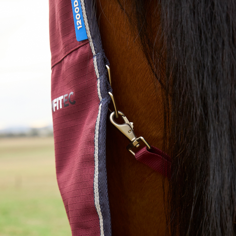 Weatherbeeta Comfitec Prelim 0G Combo Turnout #colour_burgundy-navy