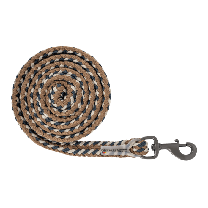 Waldhausen Plus Lead Rope #colour_night-blue-beige-cappuccino