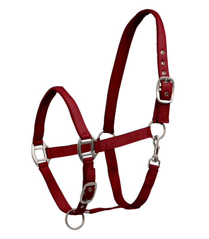 Waldhausen Satin Perlon Halter #colour_bordeaux