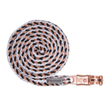 Waldhausen Rosé Shine Panic Hook Lead Rope #colour_black-white-rose-gold