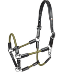 Waldhausen X-Line Nevada Leather Halter #colour_black-green