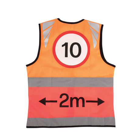 Reflector Two Tone Warning Tabard by Hy Equestrian - 10mph/2 Metres