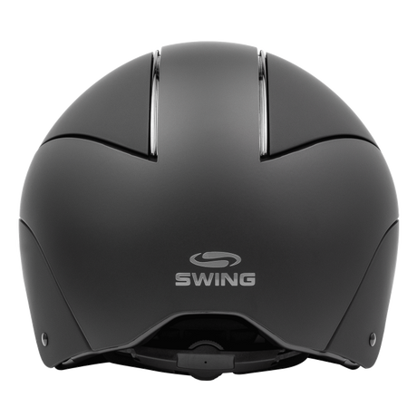SWING H24 Chrome Riding Hat #colour_matt-black