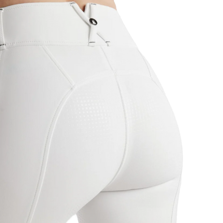 Montar MoZida Refined Gun Metal Crystals Full Grip Breeches #colour_white