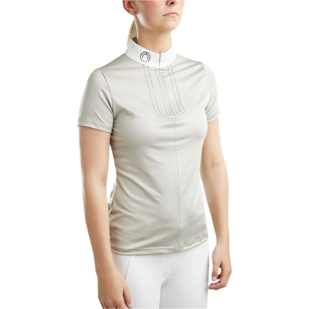 Montar MoViolet Gun Metal Crystal Competition Shirt #colour_light-silver-grey