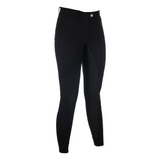 HKM Ladies Silicone Full Seat Riding Breeches -Amalfi- #colour_black