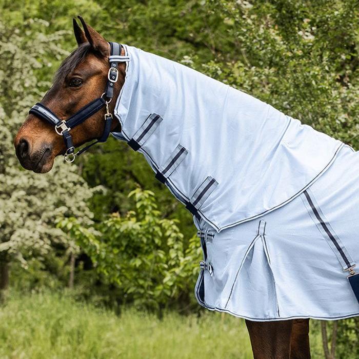 Waldhausen Protect Fly Rug Neck #colour_light-blue-night-blue