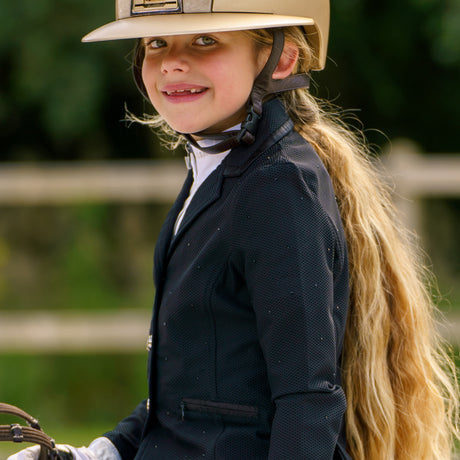 Imperial Riding Children's Brilliant Air Mesh Competition Jacket #Colour_black