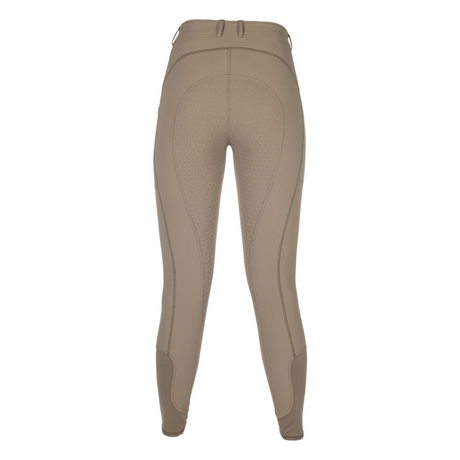 HKM Childen's Silicone Full Seat Riding Tights -Amalfi- #colour_taupe