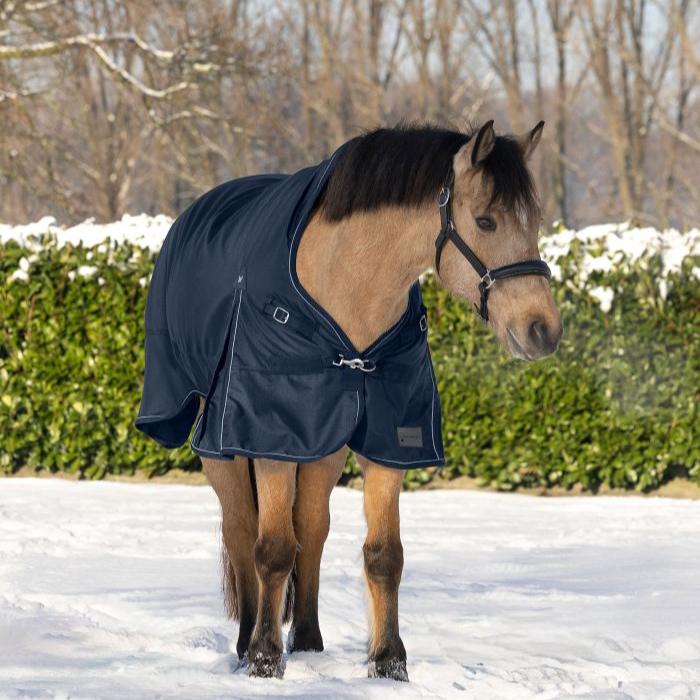 Waldhausen Scandic High Neck 100g Turnout Rug #colour_night-blue