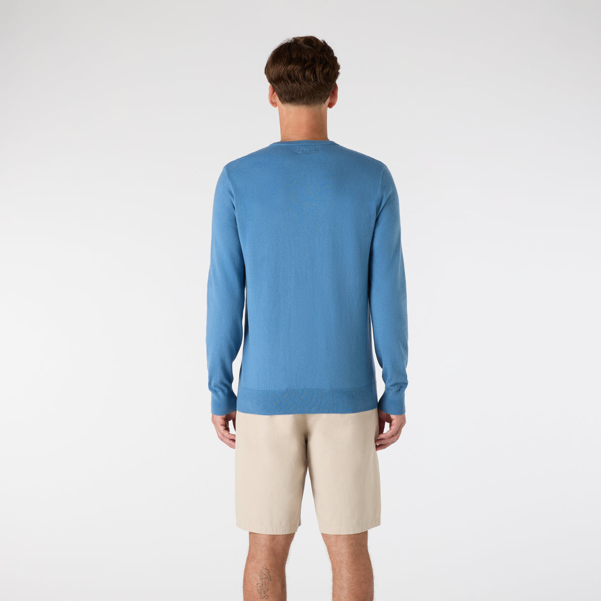 Musto Men's Original Lite Crew Knit #colour_blue