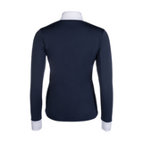 HKM Women's Long Sleeve Competition Shirt -Emilia- #colour_deep-blue