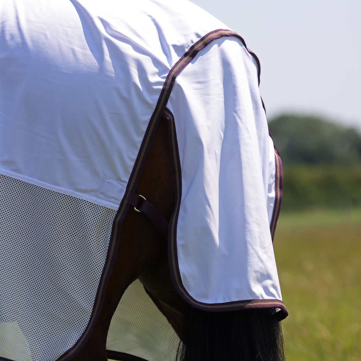 Shires Tempest Original Fly Mesh Combo Rug #colour_white