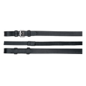 Waldhausen Rubber-Leather Reins without Bars #colour_black