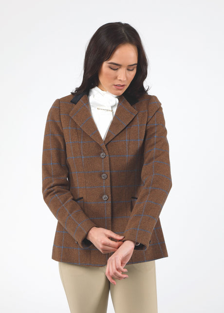 Shires Aubrion Saratoga Ladies Jacket #colour_brown-tweed