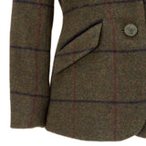 Shires Aubrion Saratoga Children's Jacket #colour_spruce-green-check