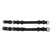 Waldhausen Pair of S-Line Cheek Pieces with Buckles #colour_black