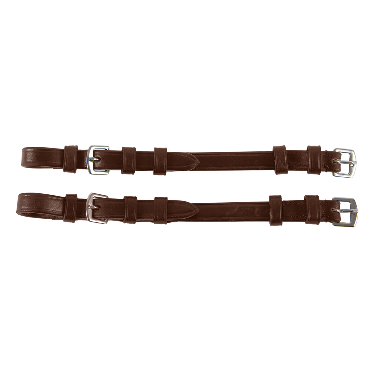 Waldhausen Pair of S-Line Cheek Pieces with Buckles #colour_brown