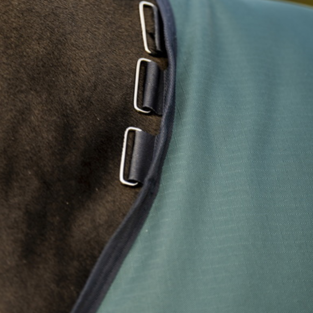 Horseware Ireland Amigo Ripstop 900D 100g Turnout Rug #colour_dynasty-green-navy-silver