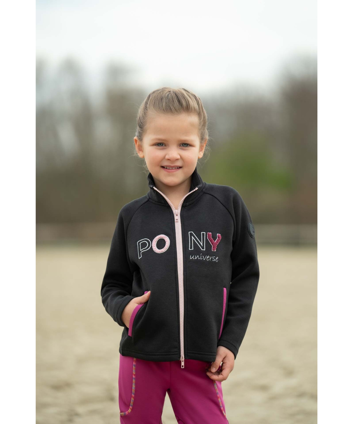 HKM Children's Functional Jacket -Polly- #colour_black