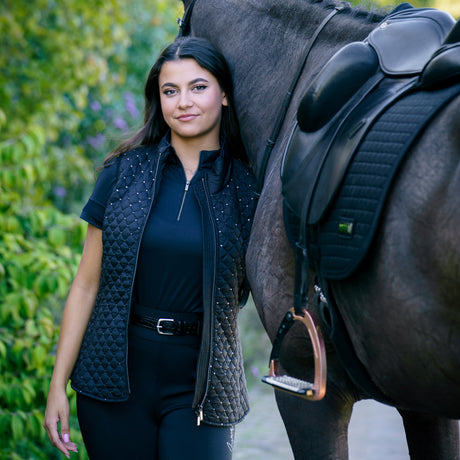 Imperial Riding Shimmer Body Warmer #colour_black