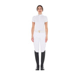 Equestro Women's Slim Fit Stretch Competition Polo Shirt