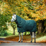 Horseware Ireland Amigo Ripstop Insulator Stable Hood 100g #colour_dynasty-green-navy-silver