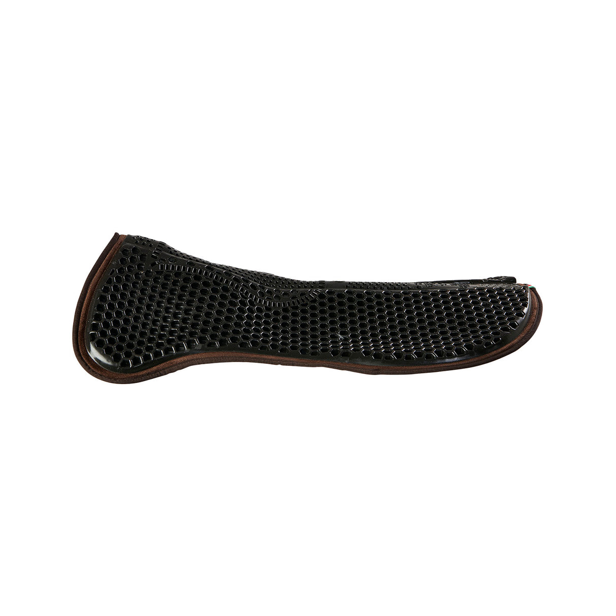 Acavallo Gel Ns Hexagonal Microfleece Flat #colour_black-brown