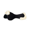 Acavallo Pad MF-S JCCS-S CW-CS Suede Cut-Out Sheepskin Flat #colour_black-natural