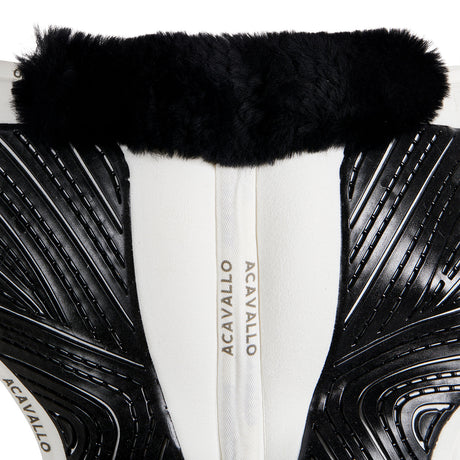 Acavallo Pad Mf-S Jccs-S Cw-Cs Suede Cut-Out Sheepskin Gel Grip Flat
#colour_white-black