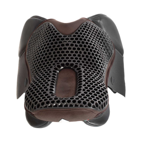 Acavallo Ortho-Coccyx Seat Saver Jumping Hexagonal Gel-Out Dri-Lex 20mm #colour_brown