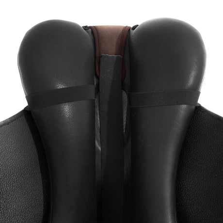 Acavallo Ortho-Coccyx Seat Saver Dressage Hexagonal Gel-Out Dri-Lex 20mm #colour_brown