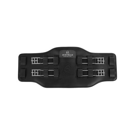 Acavallo Gel & Pvc Icelandic Dressage Short Girth With Stainless Steel Buckles #colour_black