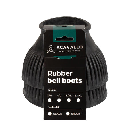 Rubber bell boots with logo (sold in pairs)