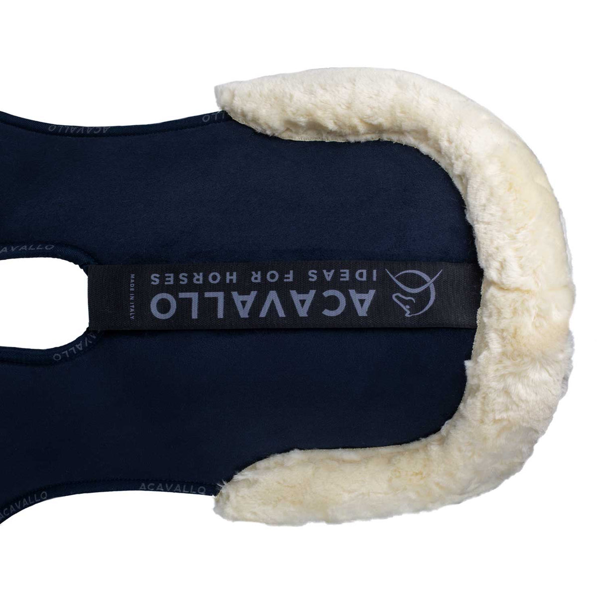 Acavallo Pad Piuma-FS WFS-FS Pocket Suede Flat #colour_blue-natural