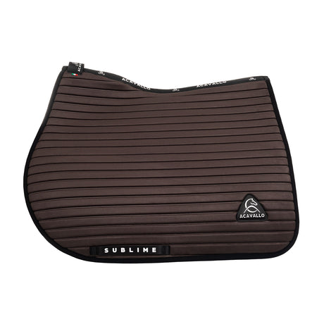 Sublime striped jumping saddle pad in technical fabric