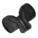 Acavallo Firenze Jumping Saddle Wooden Tree Double Leather #colour_black