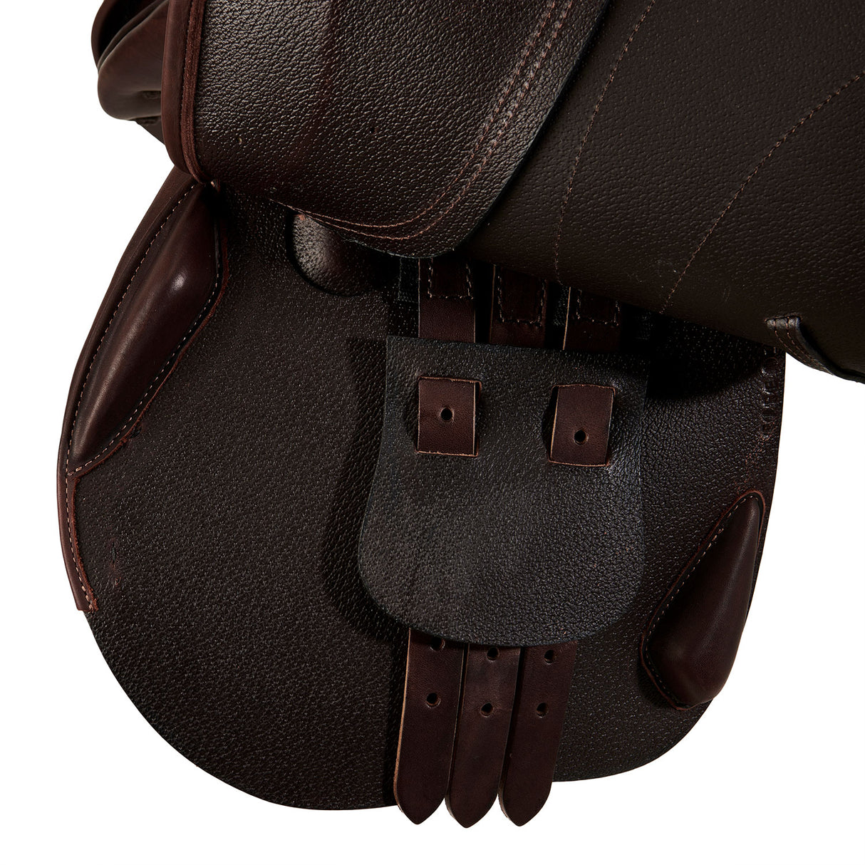 Acavallo Firenze Jumping Saddle Wooden Tree Double Leather #colour_brown