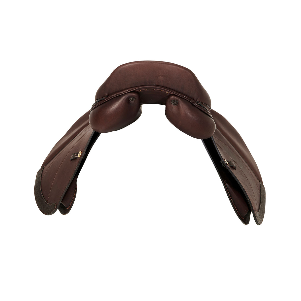 Acavallo Firenze Jumping Saddle Wooden Tree Double Leather #colour_brown