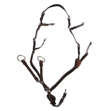 Acavallo Five-Point Breastplate Calfskin #colour_brown
