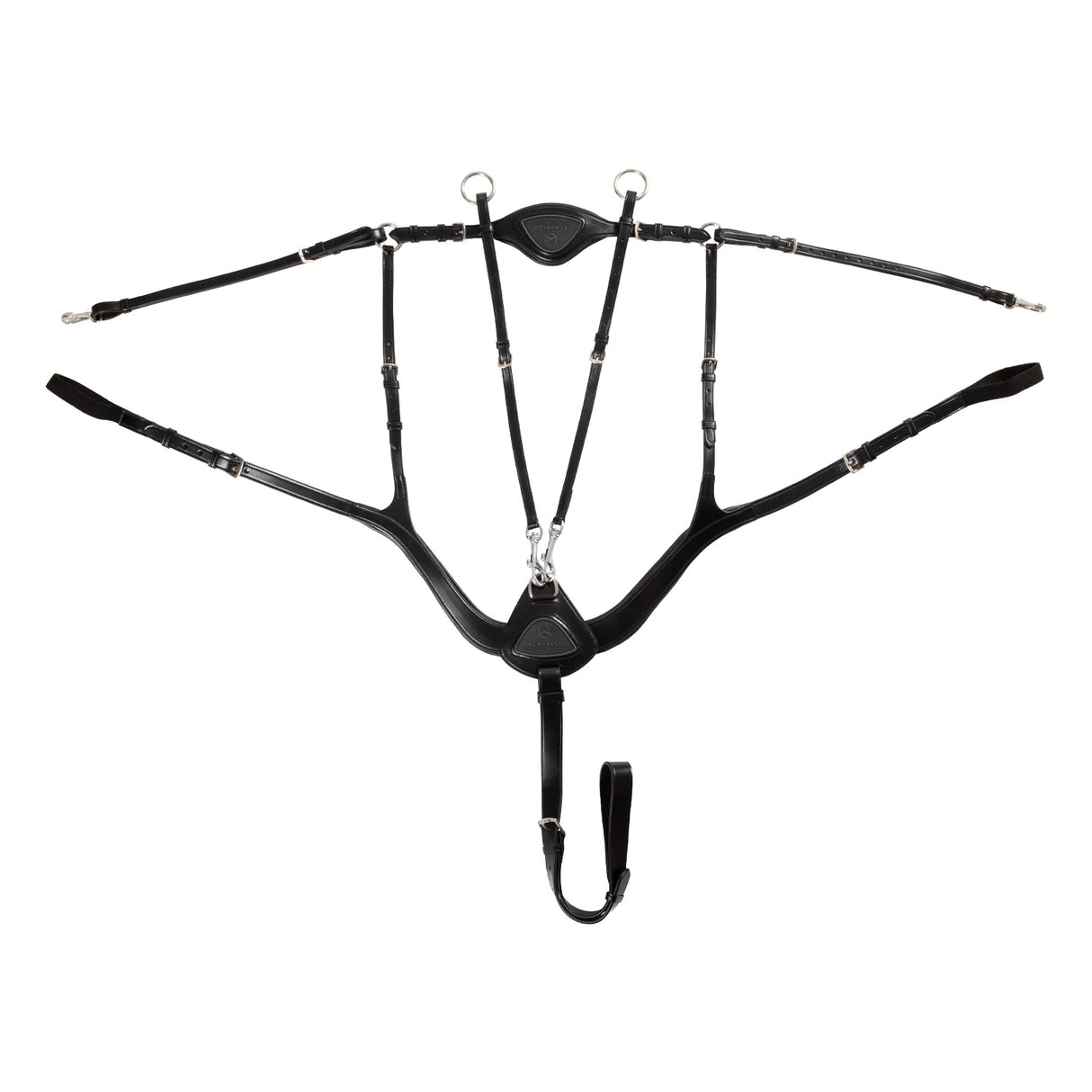 Acavallo Anatomical 5-Point Breastplate #colour_black