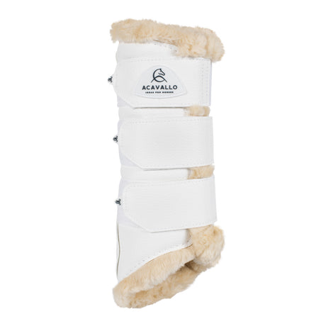 Hind brushing boots faux leather & faux sheepskin