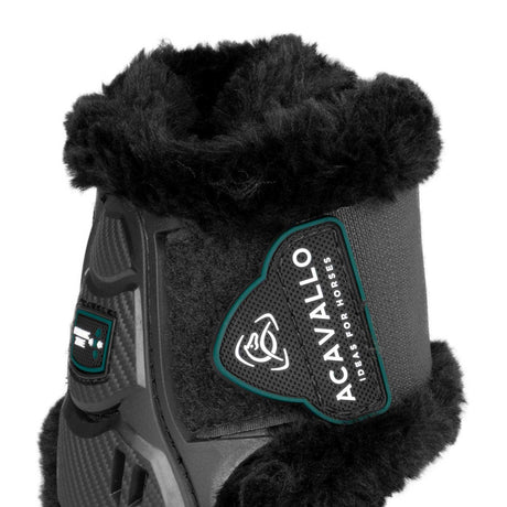 Skeleton Dynamic Zone fetlock boots with synthetic sheepskin