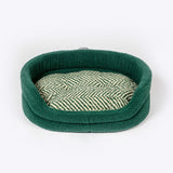 Danish Design Green Herringbone Fleece Slumber Bed #colour_green