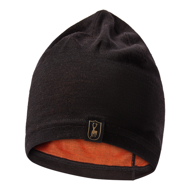 Deerhunter Unisex Quinn Merino Beanie #colour_black-oak