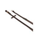 Equestro Rubber-Reinforced Leather Reins For English Bridle