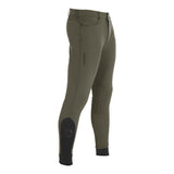 Equestro Men's Slim Fit Grip Breeches With Logo