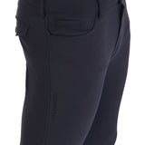 Equestro Men's Slim Fit Grip Breeches With Logo #colour_blue