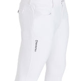Equestro Men's Slim Fit Grip Breeches With Logo